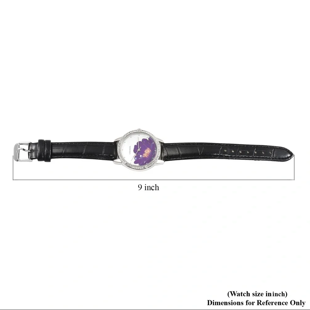 Purple Lotus Flower Watch